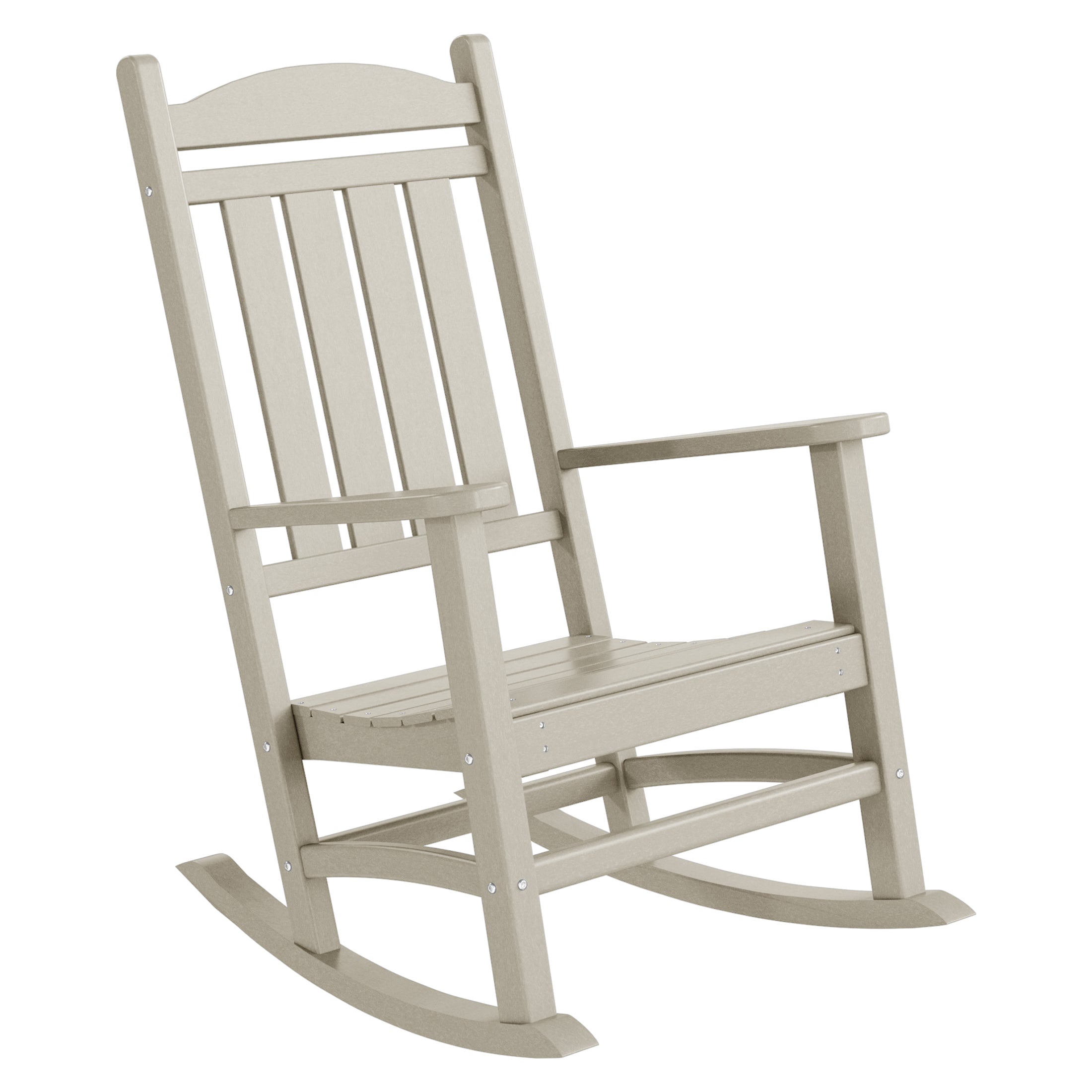 Malibu 5-Piece HDPE Outdoor Patio Furniture Couch and Rocking Chair Set