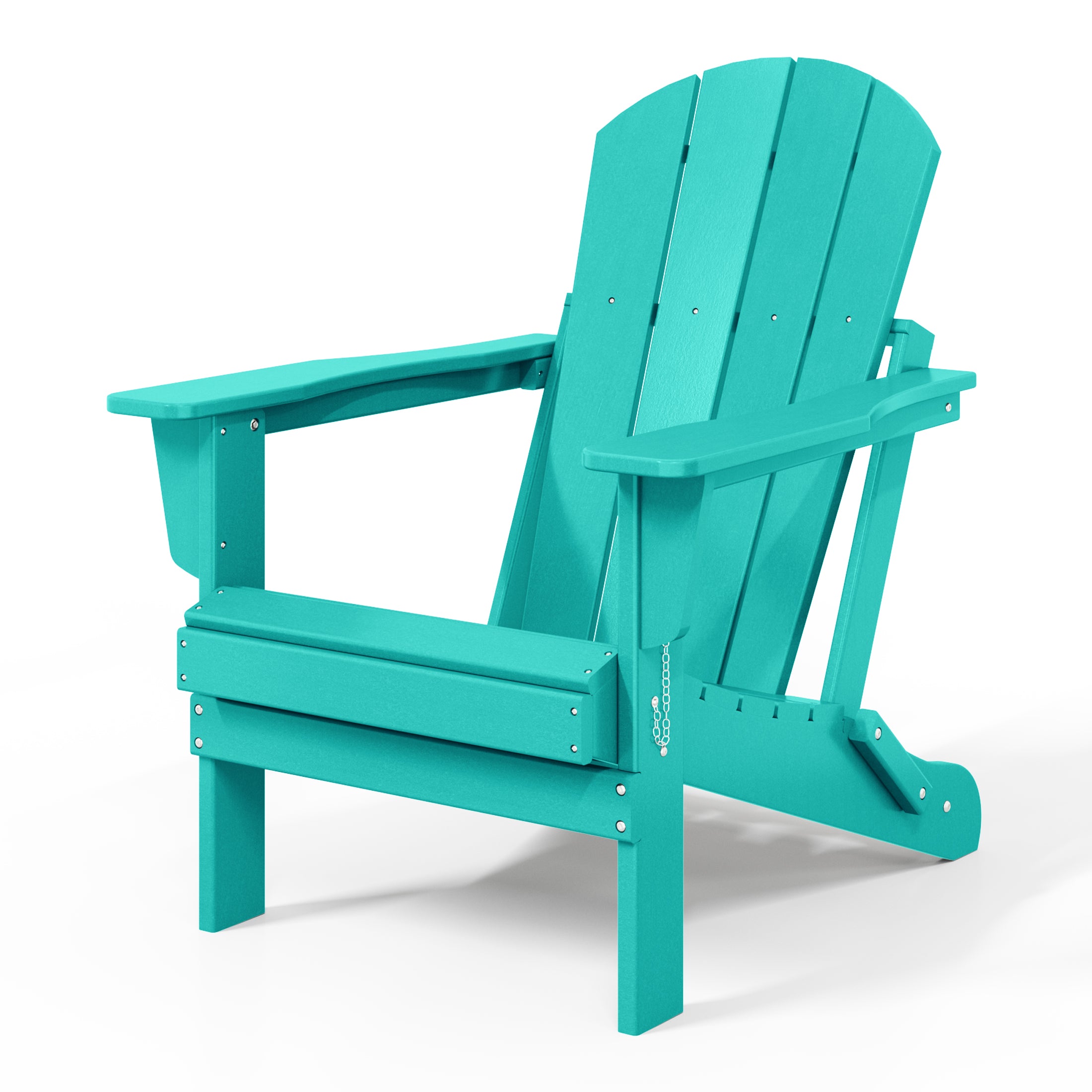 Malibu HDPE Outdoor Patio Folding Poly Adirondack Chair