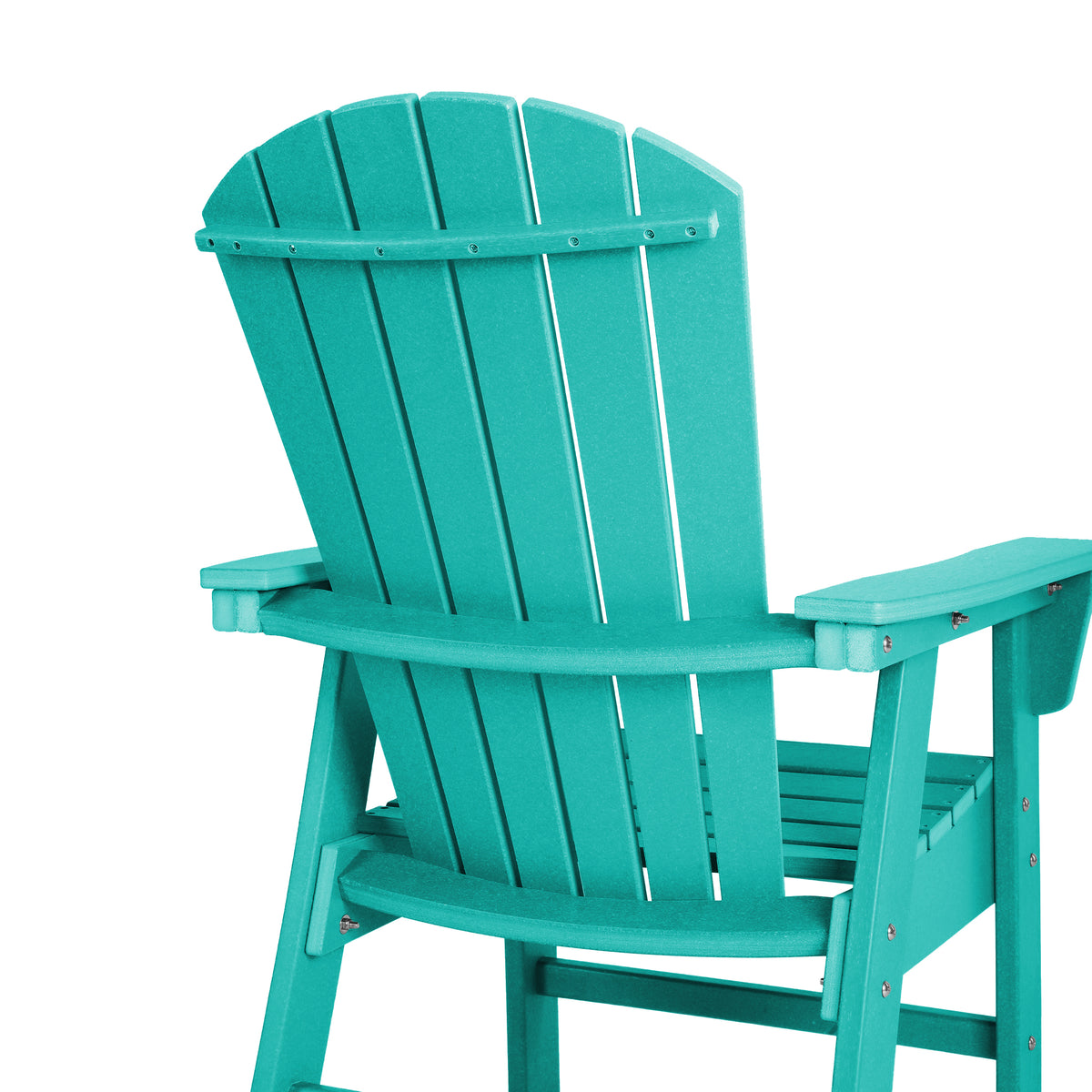 Dylan Outdoor Patio Shell-back Adirondack Dining Chair Weather Resistant