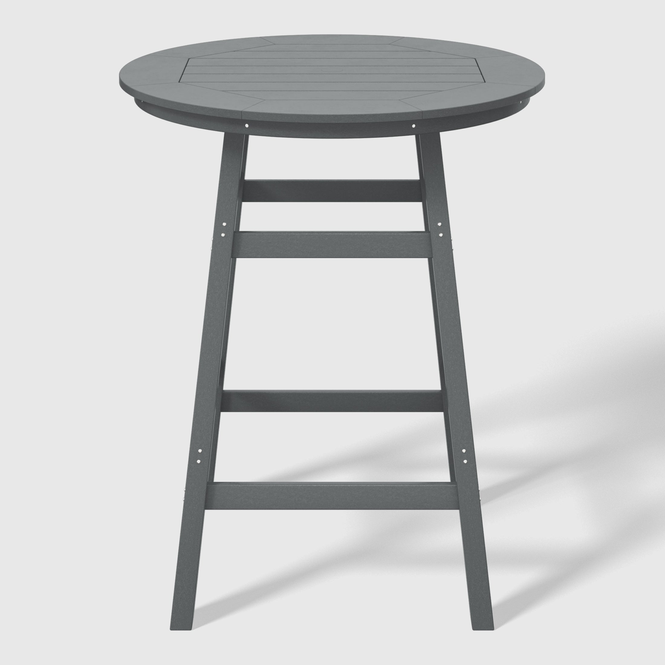 Malibu 5-Piece HDPE Outdoor Patio Dining Bar Bistro Table Set with Bar Stools