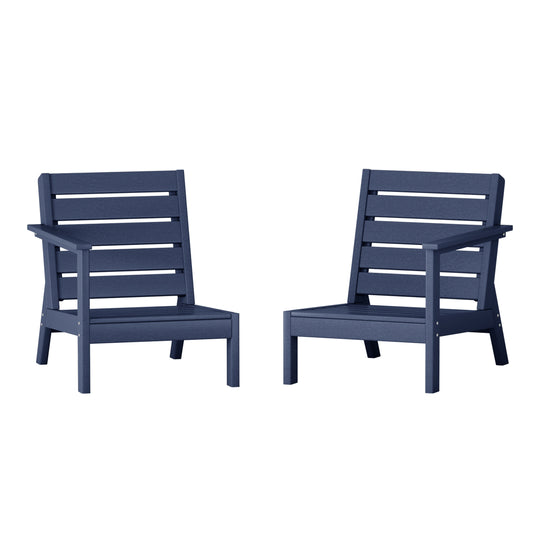 Avalon Outdoor Patio HDPE Deep Seating Sectional Loveseat
