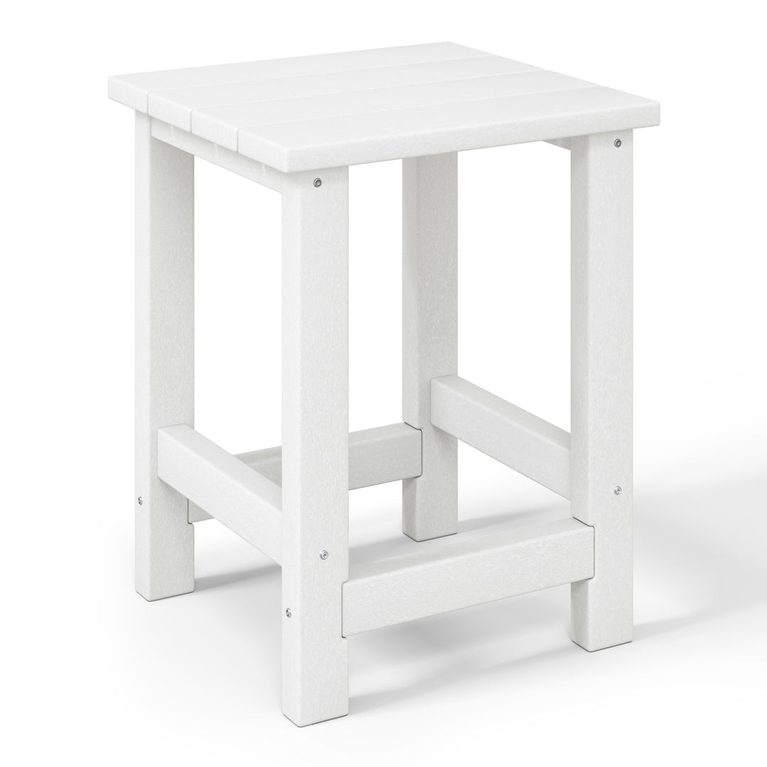 Malibu Kids Outdoor Patio Furniture HDPE Adirondack Square Side Table