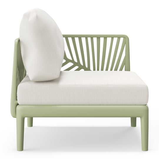 Playa Modern Outdoor Polypropylene Resin Right Arm Facing Deep Seating Sectional Chair