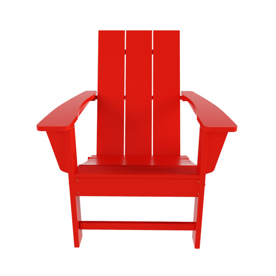 Ashore HDPE Modern Outdoor Patio Folding Adirondack Chair