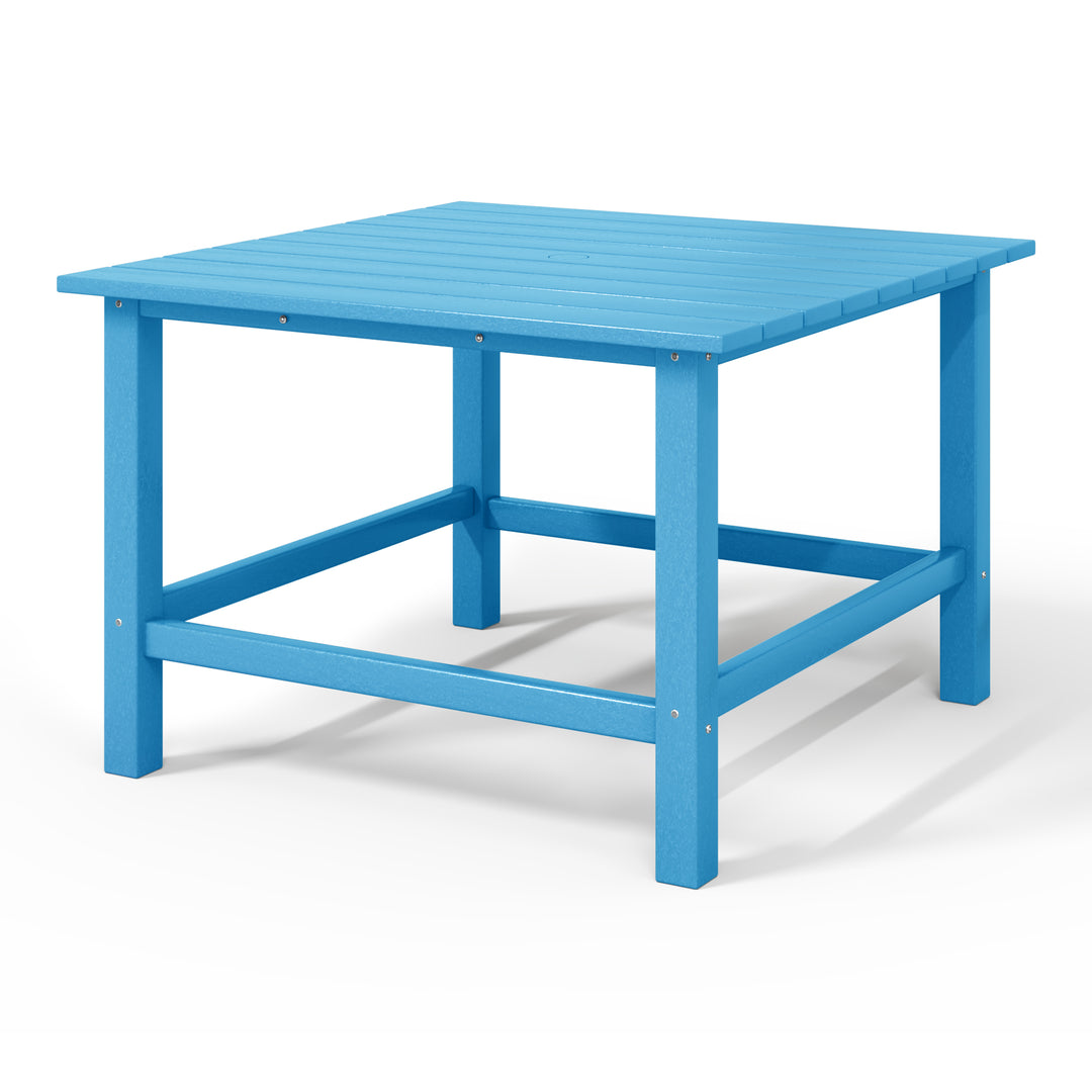 Malibu Kids Outdoor Patio Furniture HDPE Square Dining Table