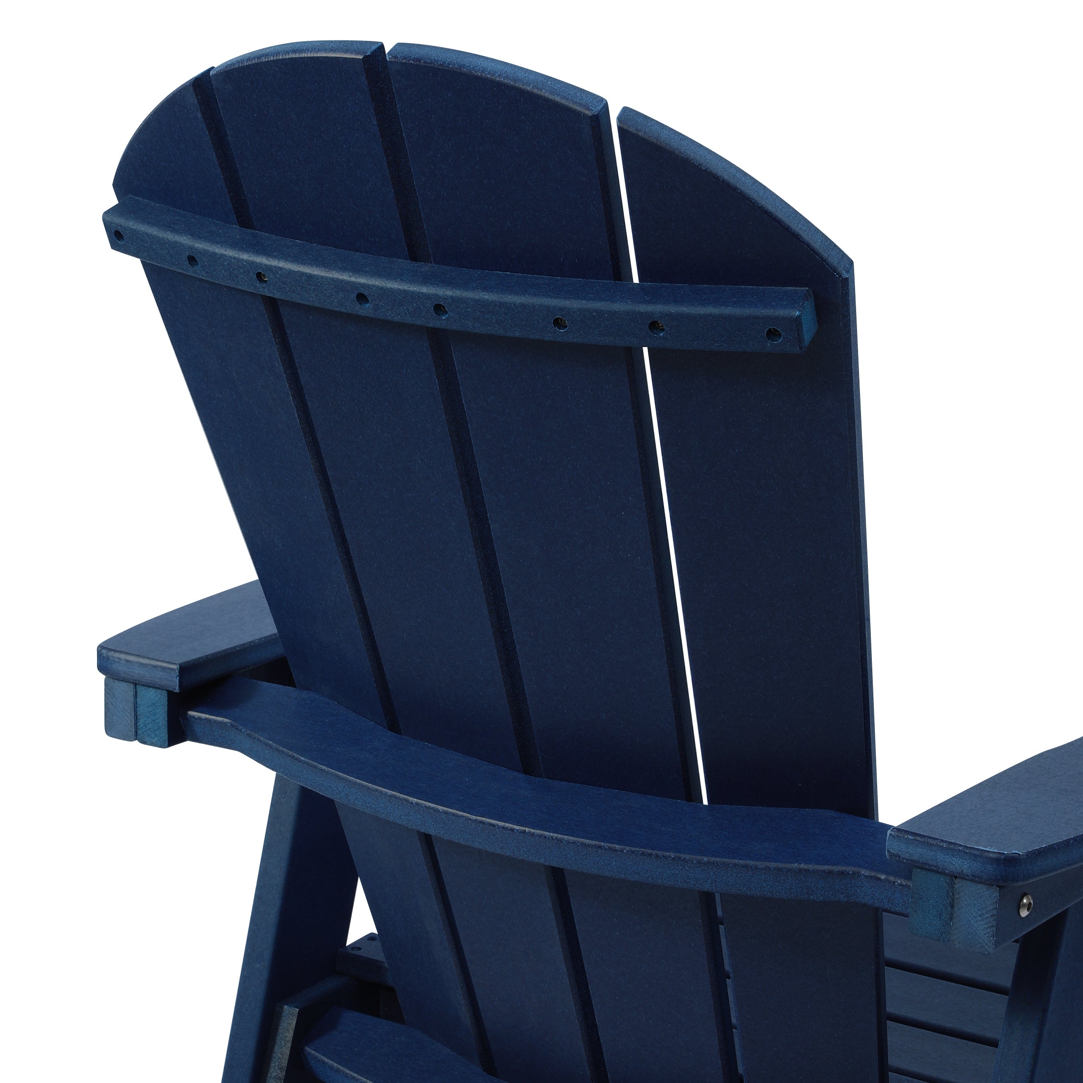 Malibu Outdoor HDPE Swivel Adirondack Patio Dining Chair With Cup Holder