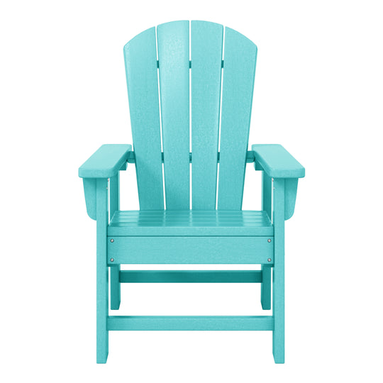 Malibu Kids Outdoor HDPE Adirondack Plastic Patio Chair
