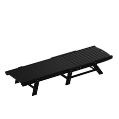 Malibu adjustable reclining chaise lounge in Black, view 7
