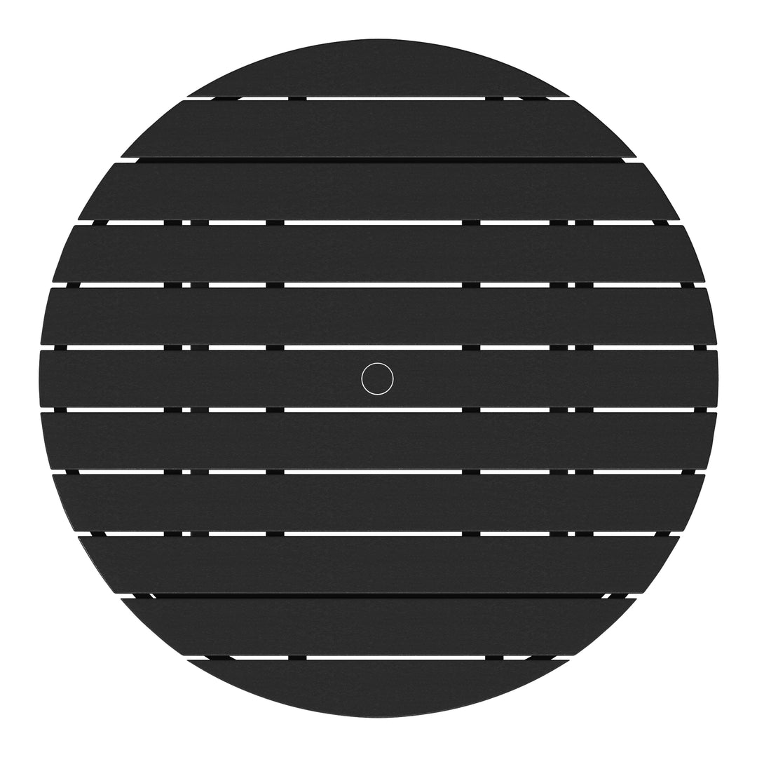 Malibu Low Outdoor HDPE Round Patio Coffee Table