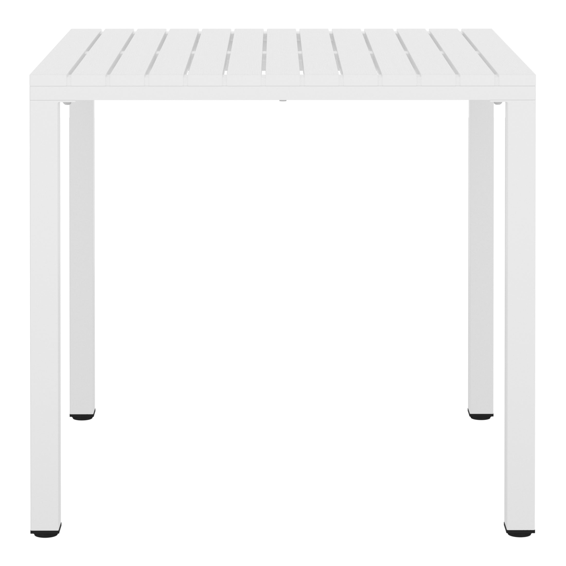 Playa 31.5" Iron Metal Frame Outdoor Square Patio Dining Table