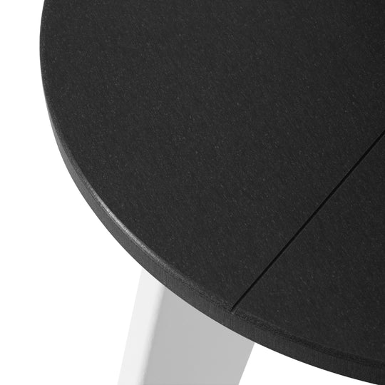 Pacifica HDPE Plastic Outdoor Round Adirondack Patio Side Table