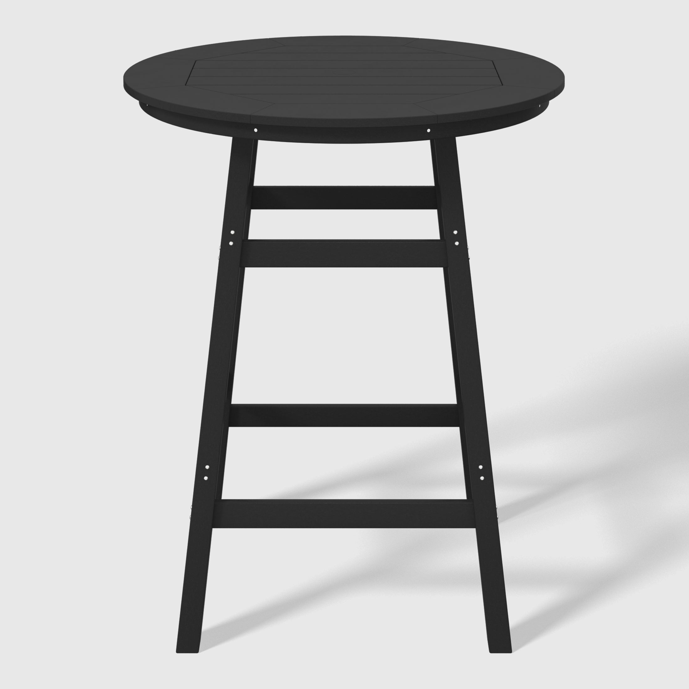Malibu 5-Piece HDPE Outdoor Patio Dining Bar Bistro Table Set with Bar Stools