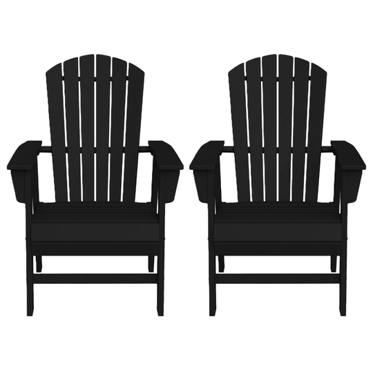 Dylan Outdoor Modern HDPE Adirondack Patio Dining Chairs (Set of 2)