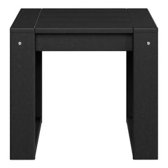 Montara Modern Outdoor HDPE Rectangle Patio Side Table