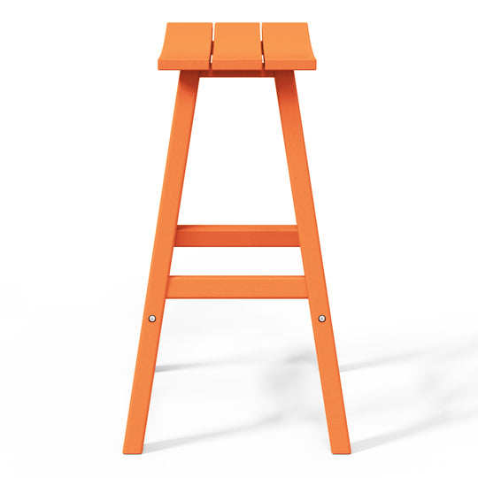 Malibu 29" HDPE Outdoor Patio Bar Height Bar Stools (Set of 2)