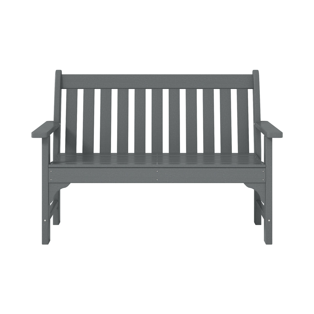 Malibu 3-Piece HDPE Outdoor Patio Furniture Couch and Coffee Table Set
