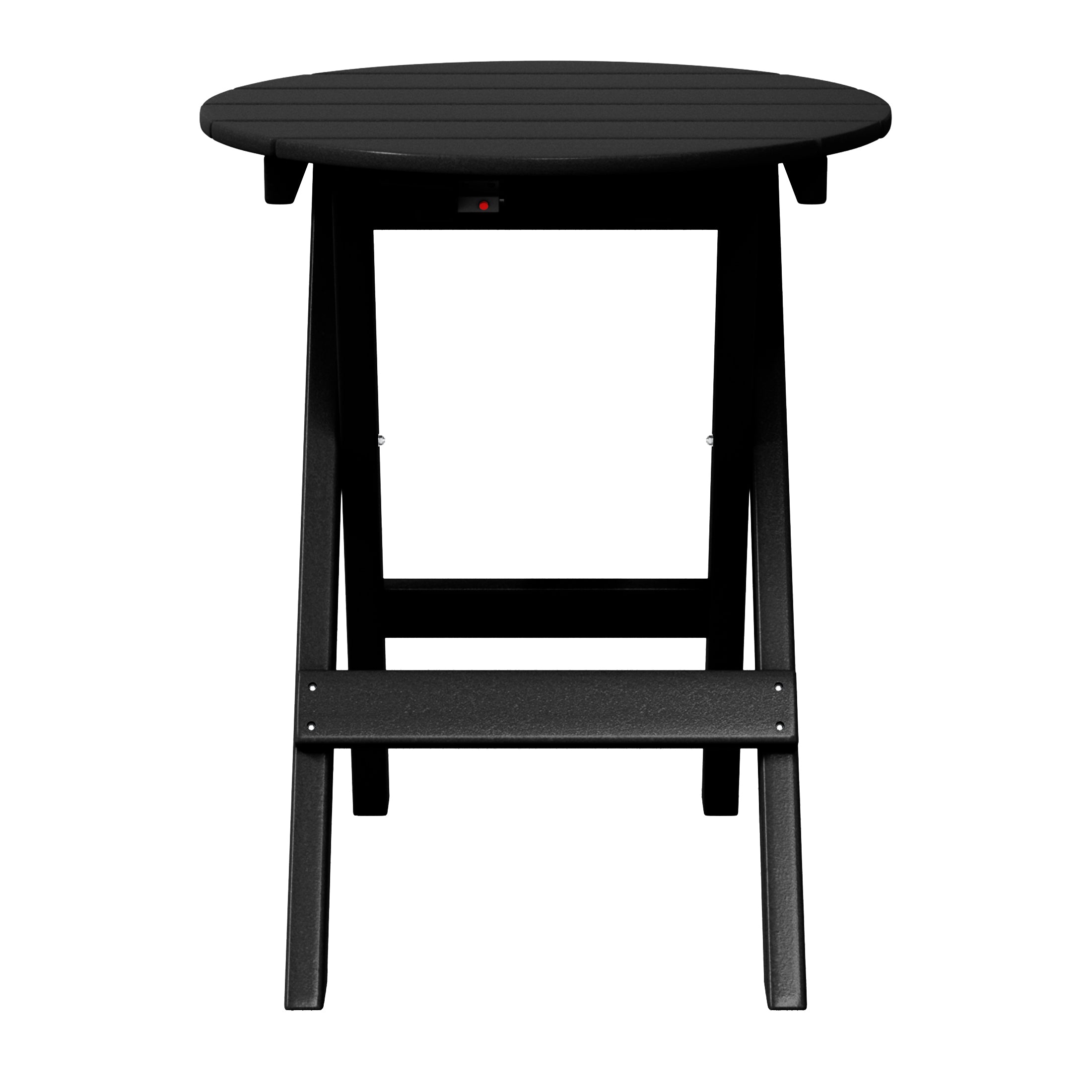 Malibu HDPE Outdoor 24.5 Inch Round Portable Folding Patio Dining Table