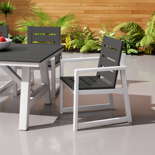 Cape May HDPE Outdoor Patio Dining Arm Chair