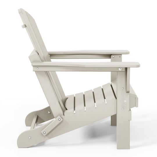 Malibu 4-Piece set outdoor folding Poly Adirondack chair