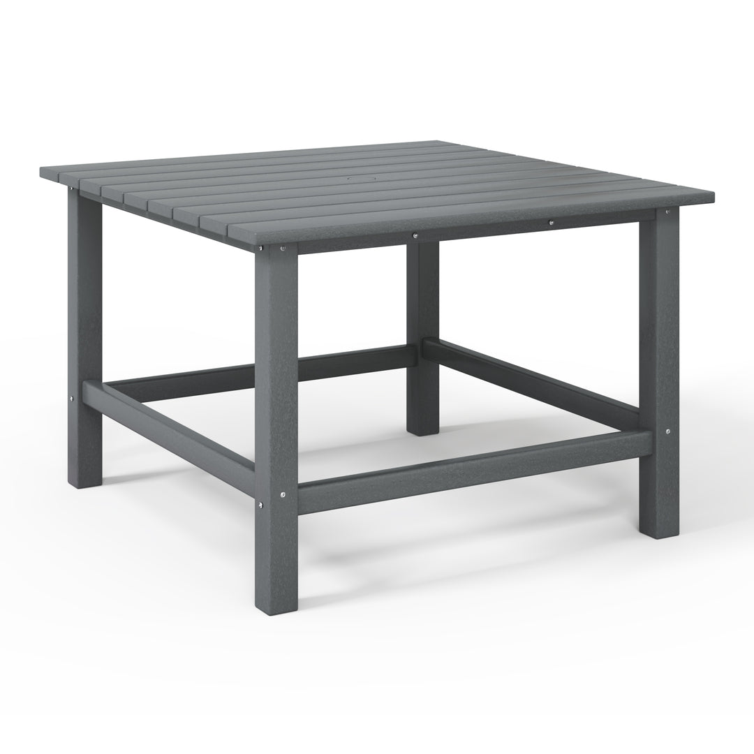 Malibu Kids Outdoor Patio Furniture HDPE Square Dining Table