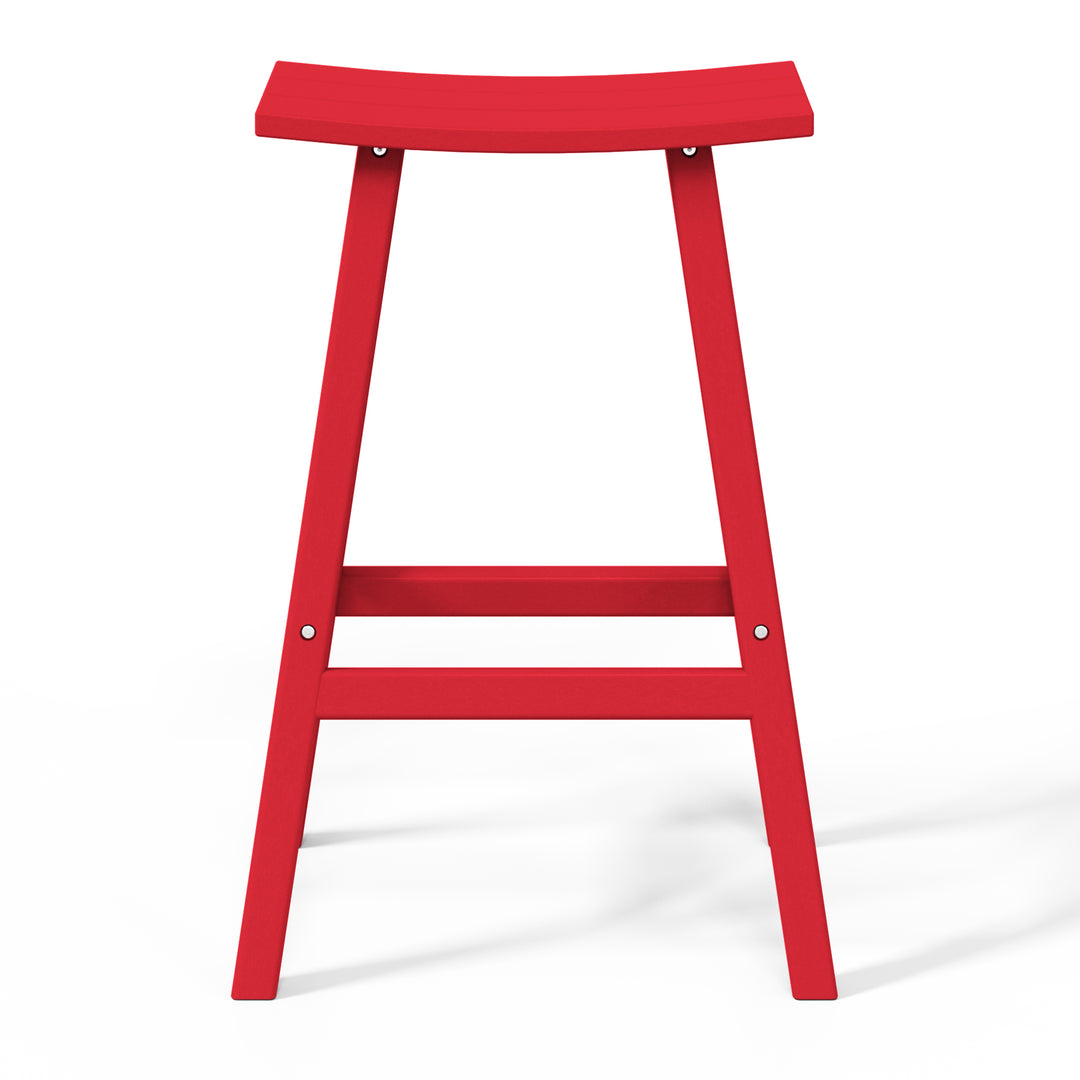 Malibu 2 piece set of 29" height Outdoor / Patio Saddle bar stools