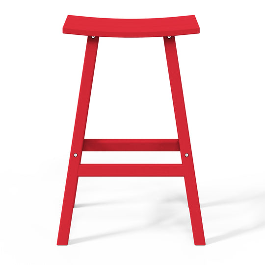 Malibu 2 piece set of 29" height Outdoor / Patio Saddle bar stools