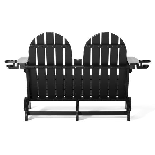 St. Augustine Outdoor Patio 49" HDPE Folding Adirondack Garden Bench