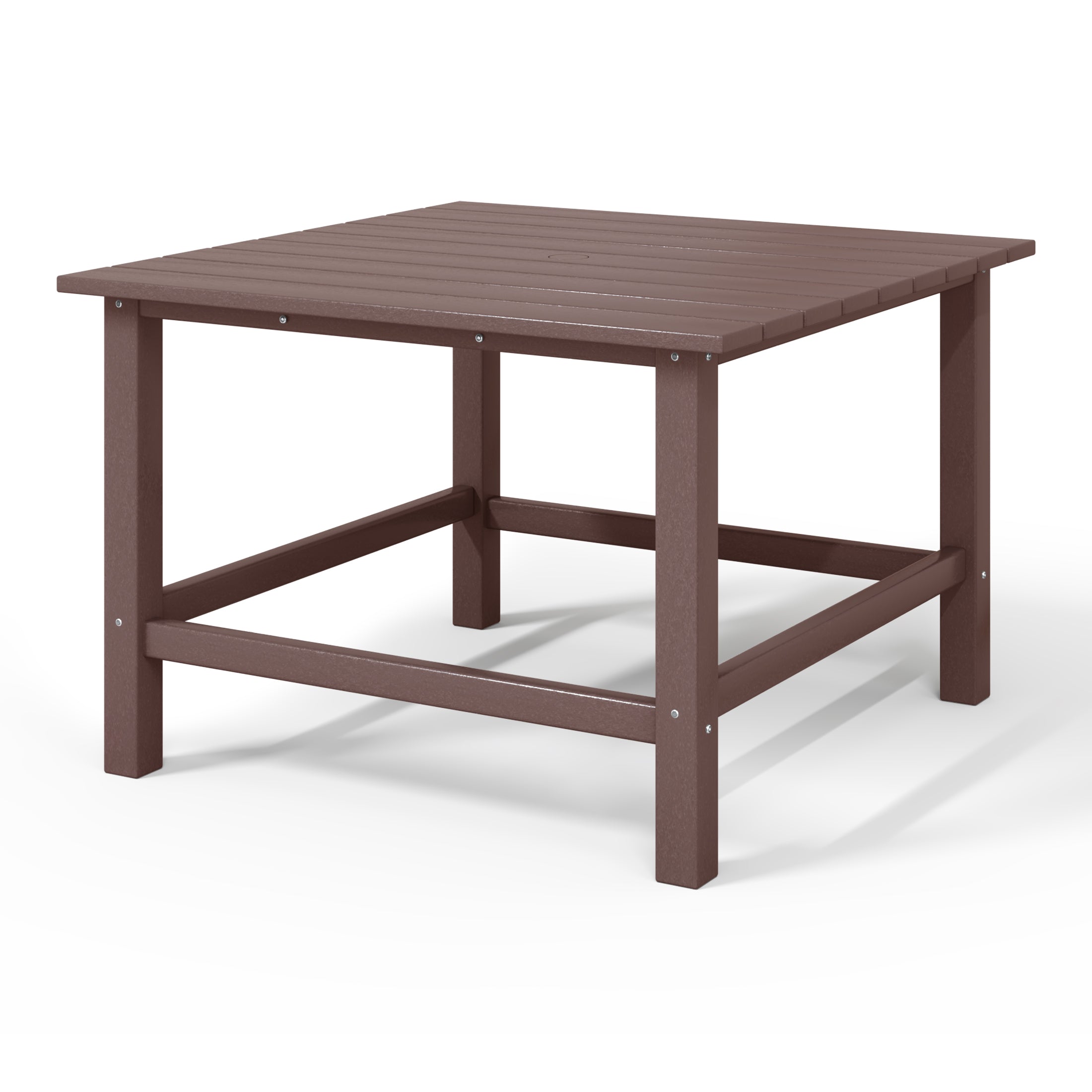 Malibu Kids Outdoor Patio Furniture HDPE 30" Wide Square Dining Table