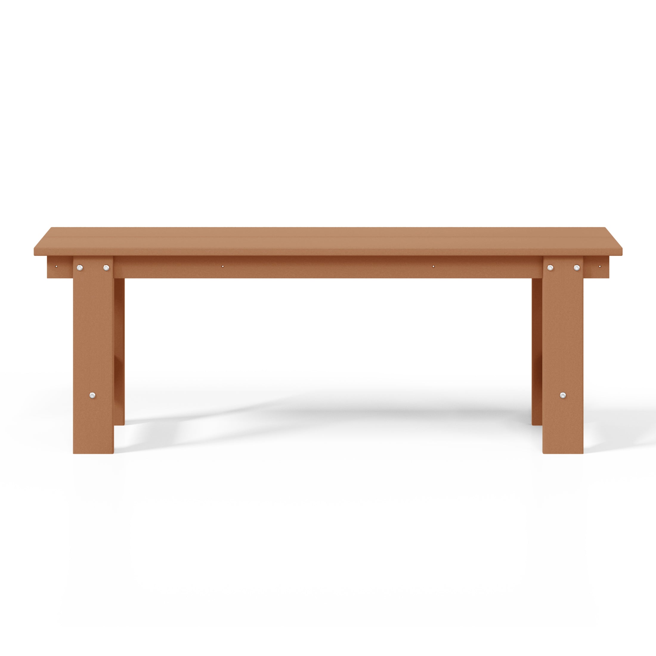 Ashore Outdoor HDPE 48" Modern Backless Patio Bench