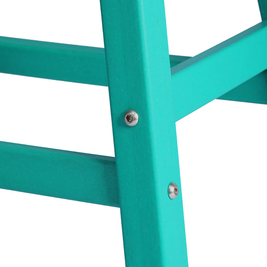 Malibu 24" HDPE Outdoor Patio Counter Height Bar Stools (Set of 2)