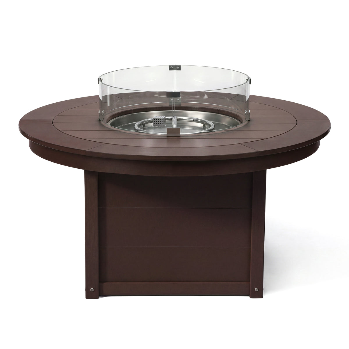 Helios 47" Modern Outdoor 55,000 BTU Patio Propane Round Fire Pit Table