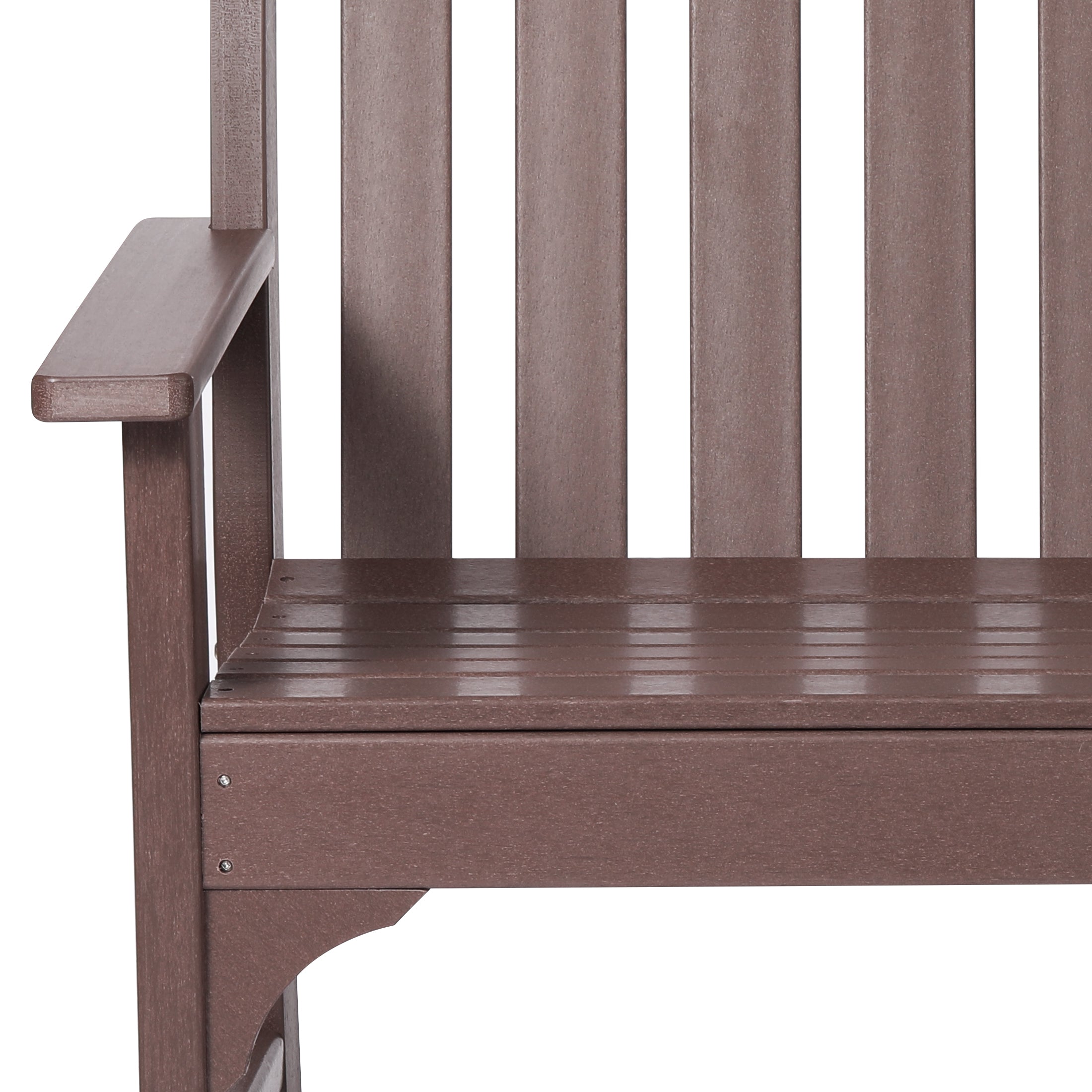 Malibu 5-Piece HDPE Outdoor Patio Furniture Couch and Rocking Chair Set