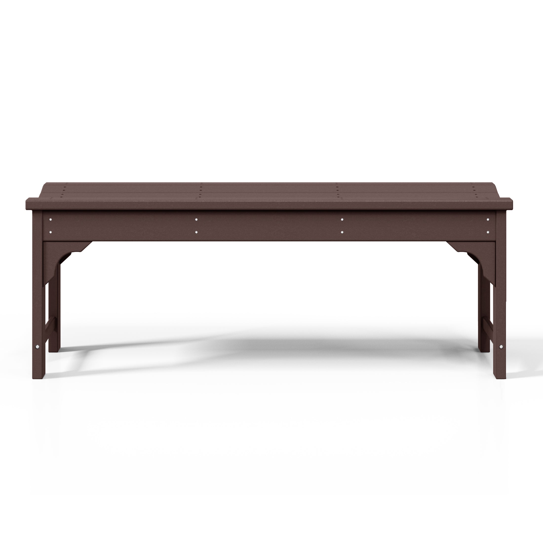 Malibu 48" length backless Poly Wood Outdoor / Garden bench