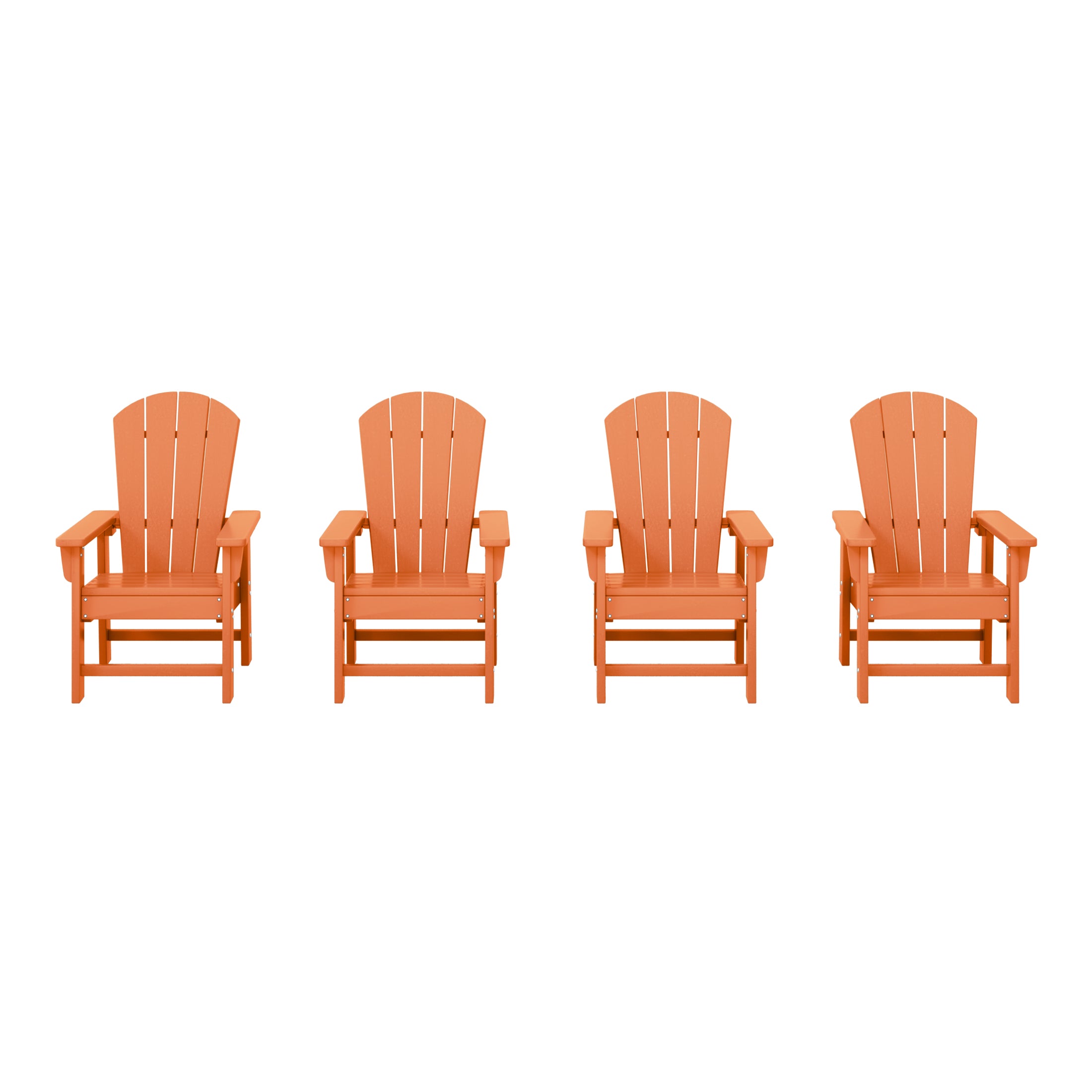Malibu Kids Outdoor Adirondack Plastic Patio Chair (Set of 4)