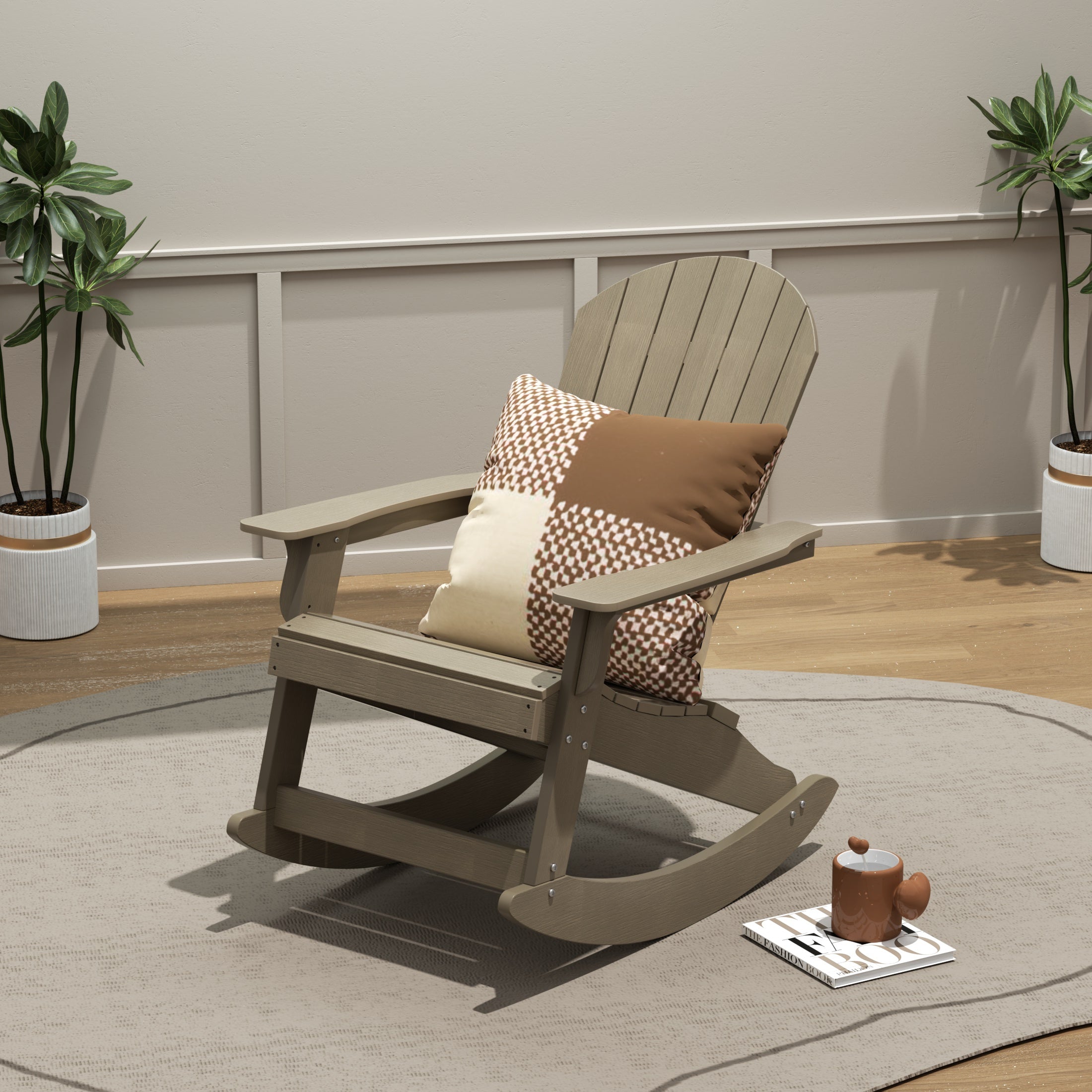 Tuscany Outdoor Patio All-weather Adirondack Rocking Chair