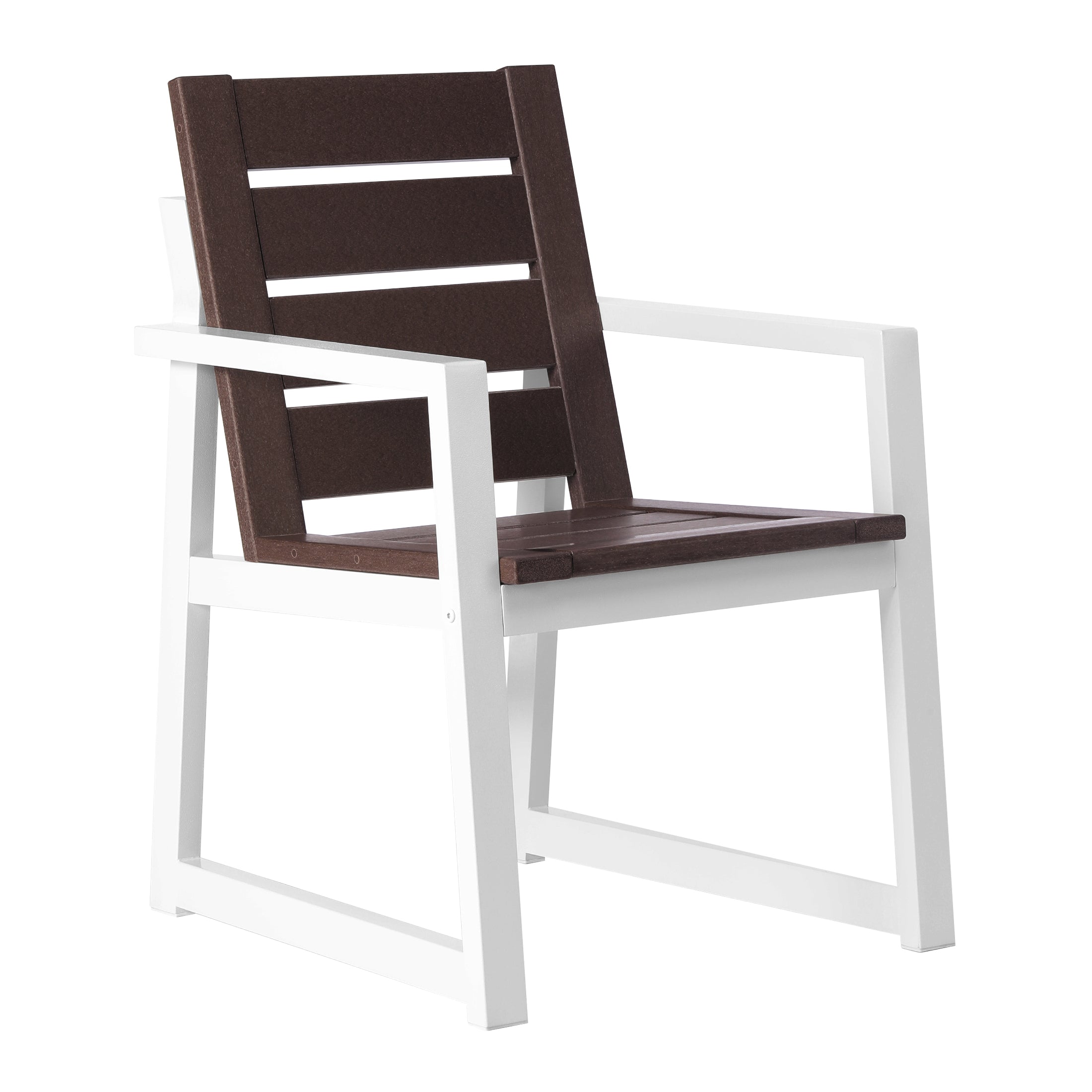 Cape May 7-Piece HDPE Outdoor Furniture Patio Dining Table With Umbrella Hole and Chairs Set For 6