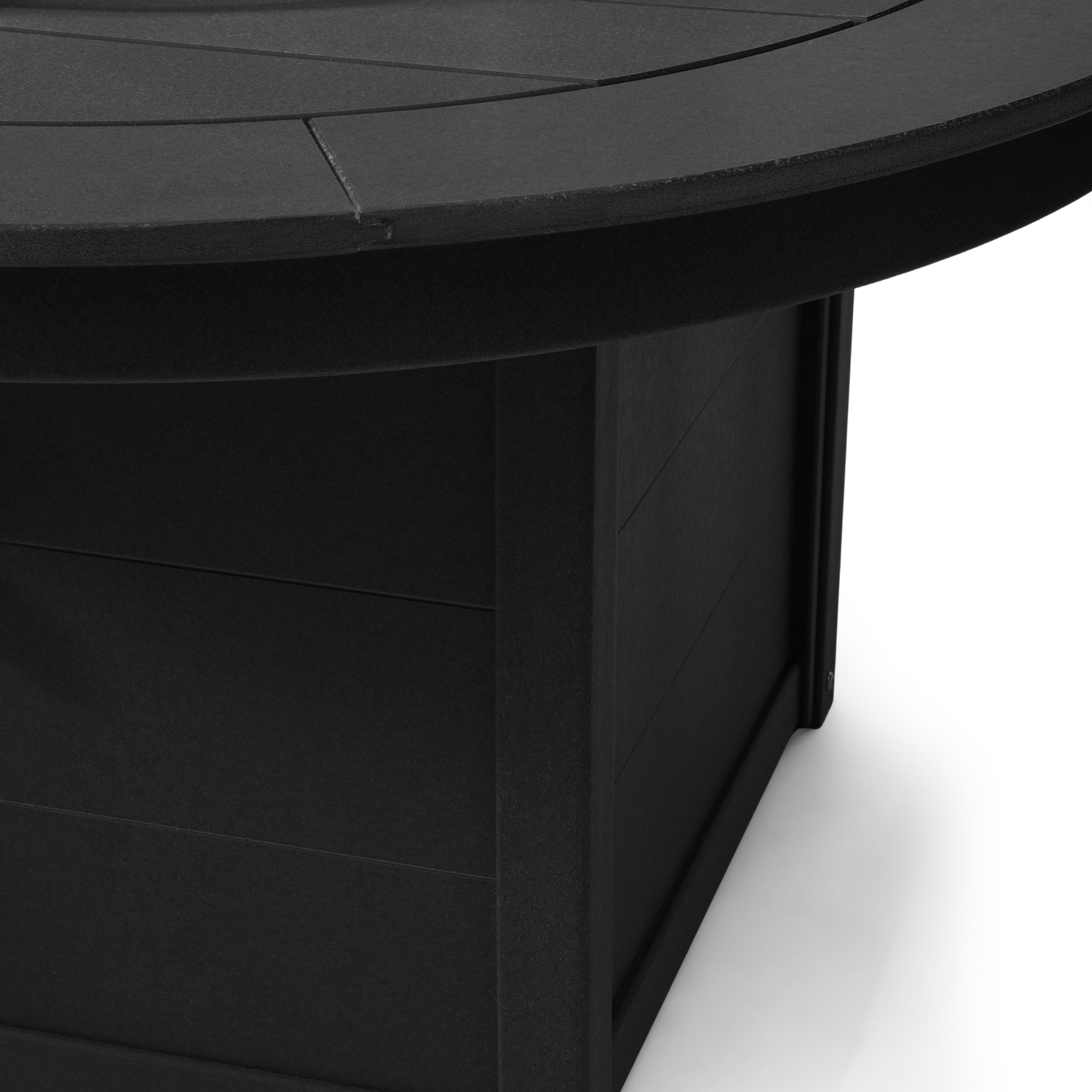 Helios 47" Modern Outdoor 55,000 BTU Patio Propane Round Fire Pit Table