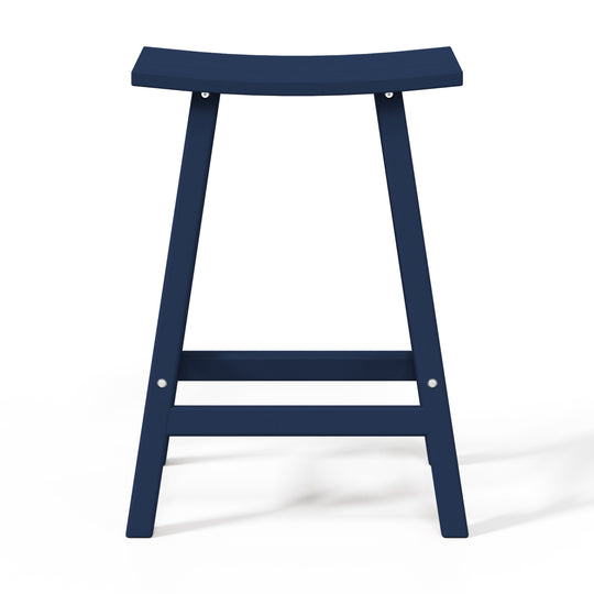 Malibu 24" height Outdoor / Patio Saddle bar stool