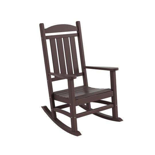 Malibu 5-Piece HDPE Outdoor Patio Furniture Couch and Rocking Chair Set