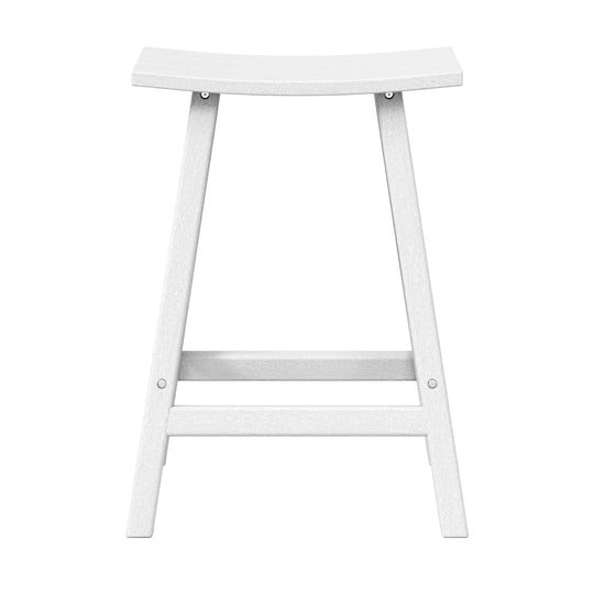 Malibu 24" height Outdoor / Patio Saddle bar stool