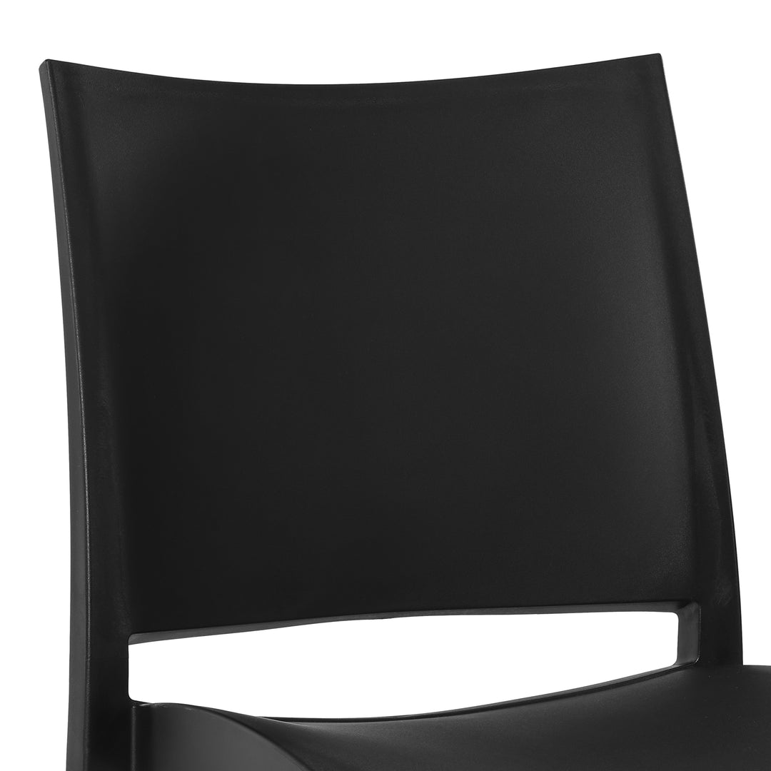 Playa Modern Polypropylene Stackable Plastic Patio Dining Chair (Set of 2)