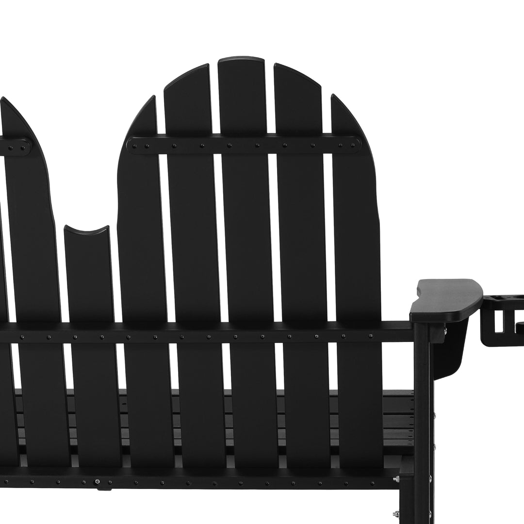 St. Augustine Outdoor Patio 49" HDPE Adirondack Garden Bench