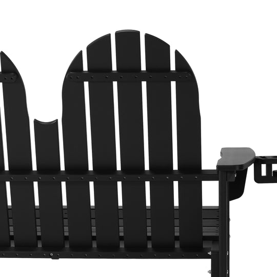 St. Augustine Outdoor Patio 49" HDPE Adirondack Garden Bench