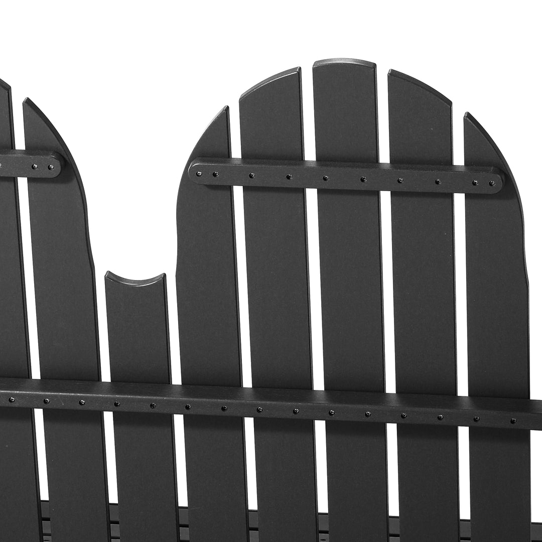 St. Augustine 4ft Outdoor HDPE Poly Farmhouse Hanging Porch Swing With Cup Holders