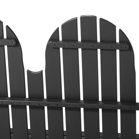 St. Augustine 4ft Outdoor HDPE Poly Farmhouse Hanging Porch Swing With Cup Holders