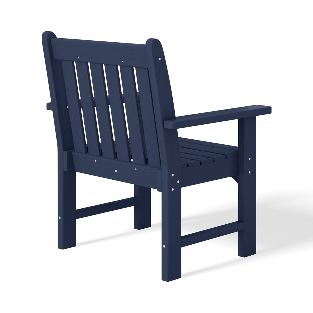 Malibu 5-Piece HDPE Outdoor Patio Chair and Square Table Dining Set