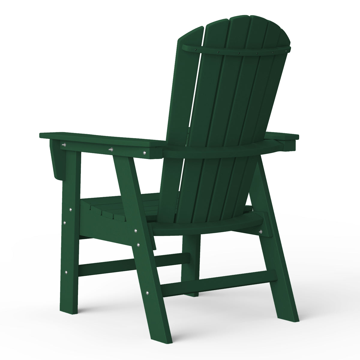 Dylan Outdoor Patio Shell-back Adirondack Dining Chair Weather Resistant