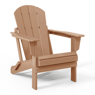 Malibu HDPE Outdoor Patio Folding Poly Adirondack Chair