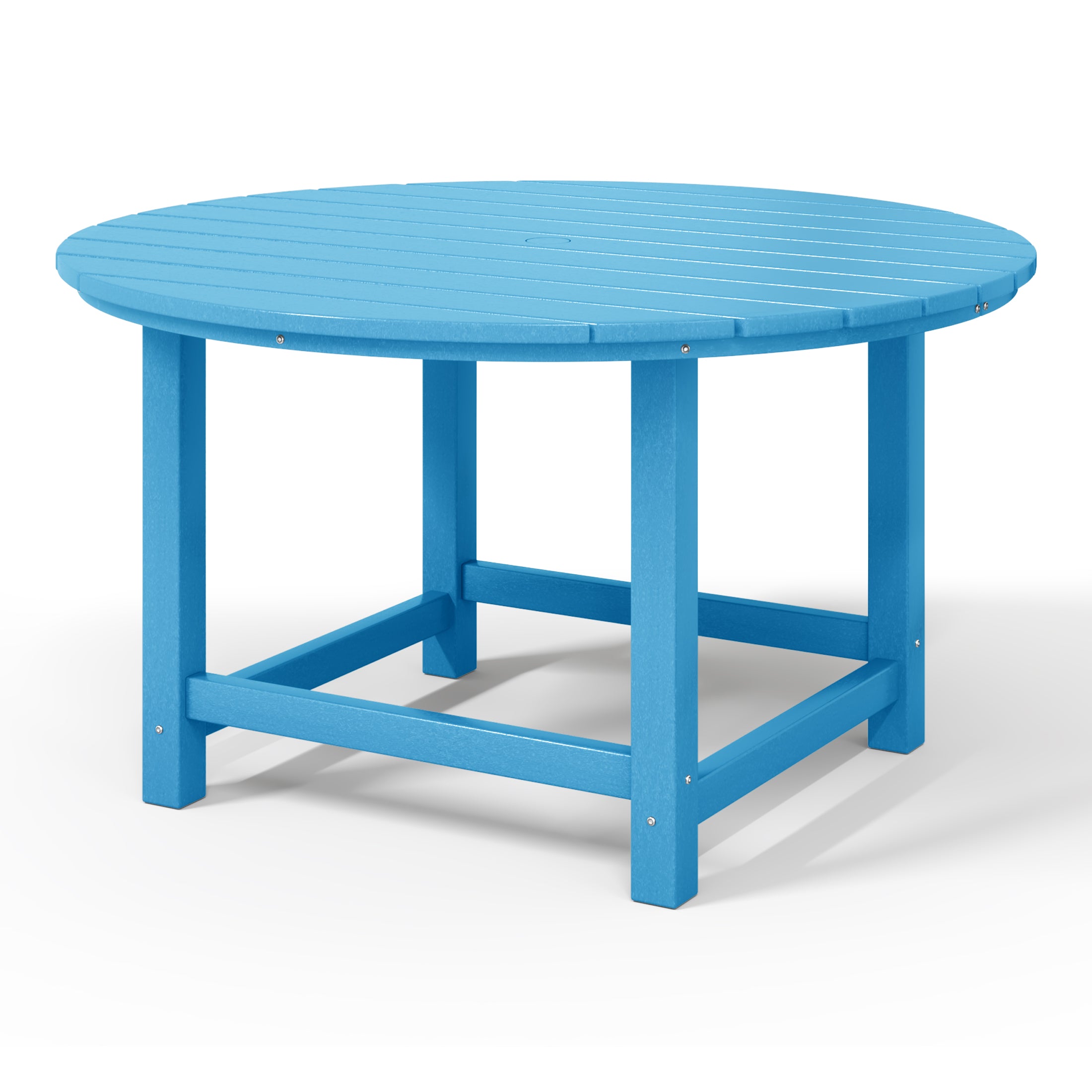 Malibu Kids Outdoor Patio Furniture HDPE 38" Wide Round Dining Table