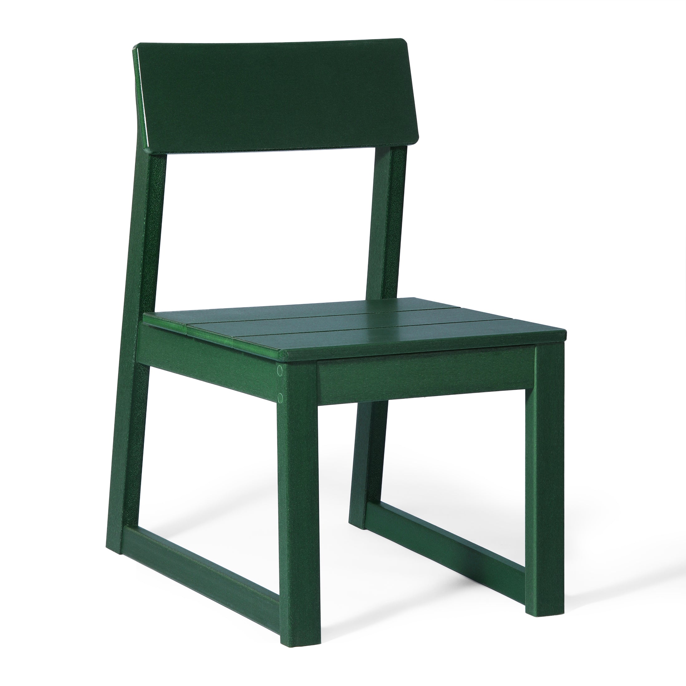 Paloma Modern HDPE Outdoor Armless Patio Dining Chairs (Set of 2)
